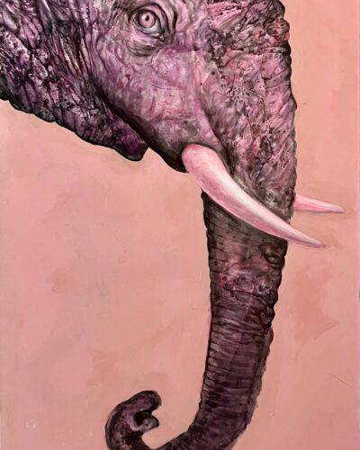 Pachyderm Dream,
Mixed Media, 36" x 18"