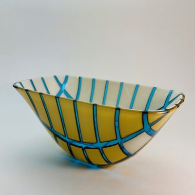 Dropout Vessel 5,Fused glass, 18" x 10" x 9" SOLD